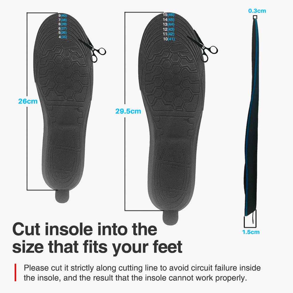 Rechargeable Heated Insoles