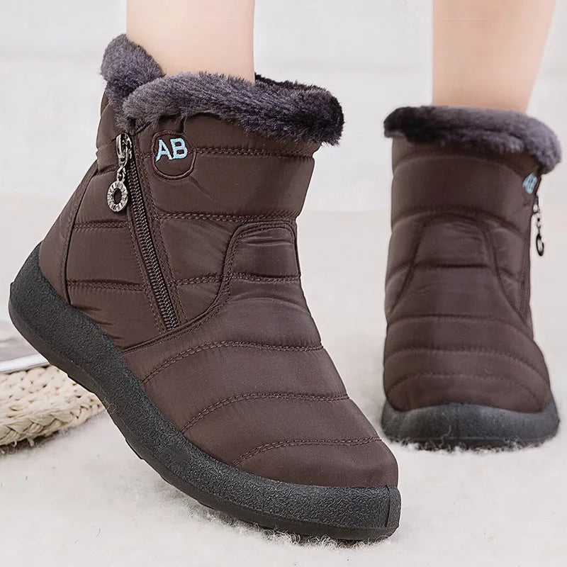 Ankle Boots with Faux Fur Lining