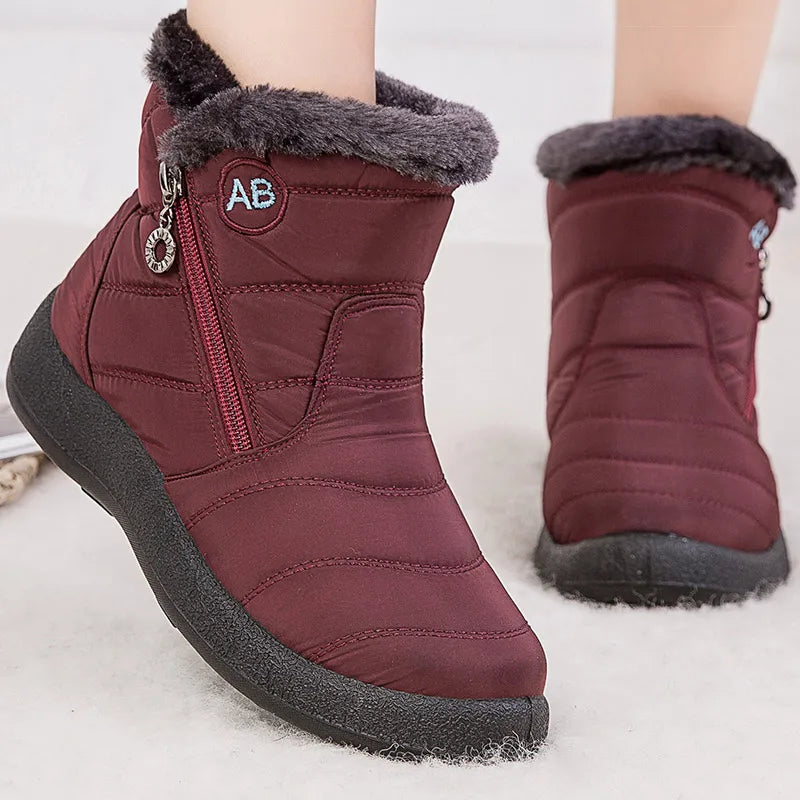 Ankle Boots with Faux Fur Lining