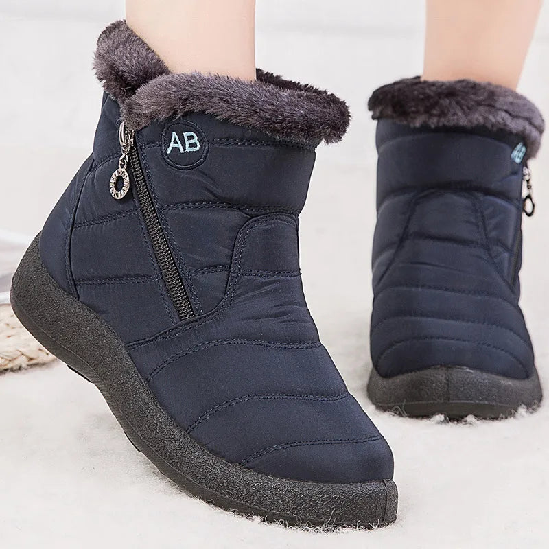 Ankle Boots with Faux Fur Lining