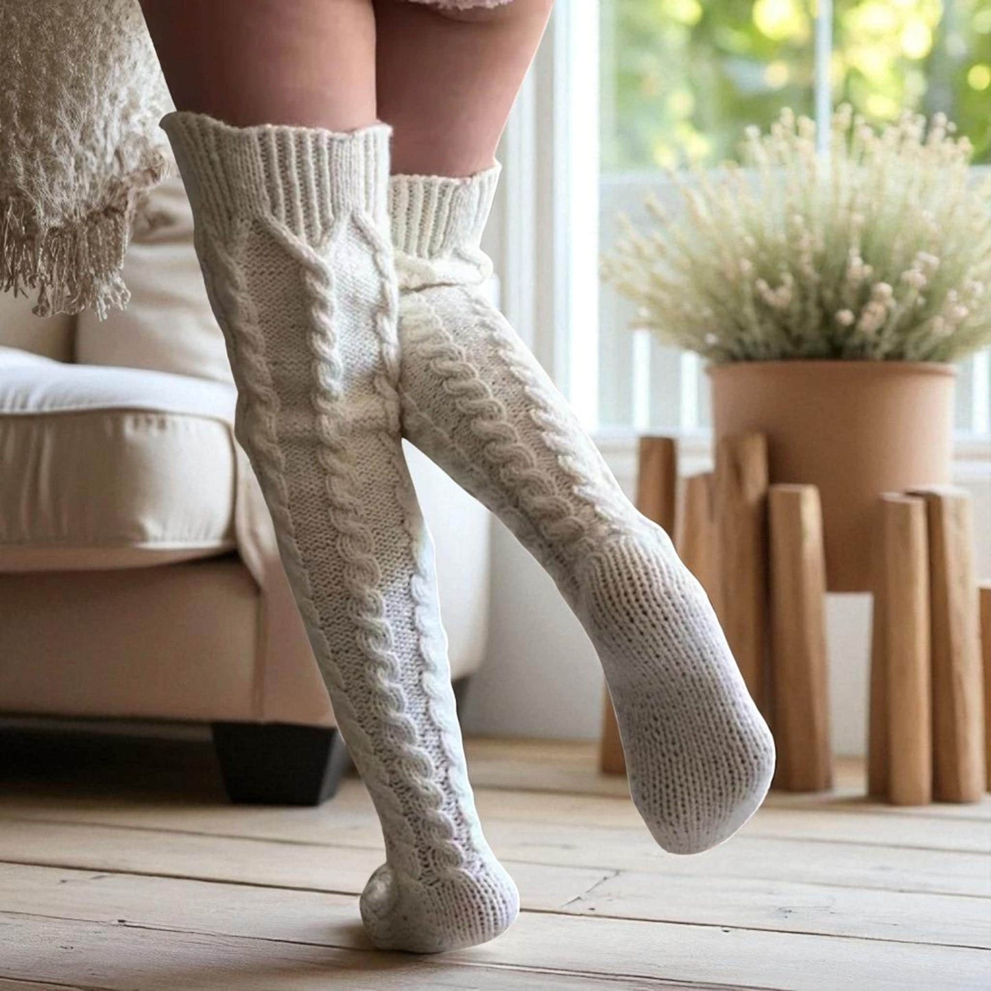 Long/Over-the-Knee Knitted Socks & Leg Warmers