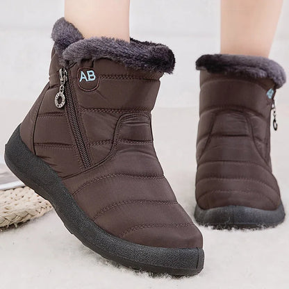 Ankle Boots with Faux Fur Lining