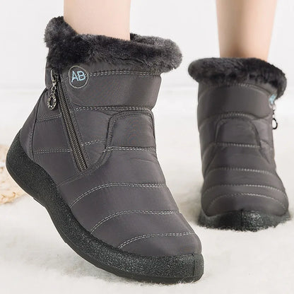 Ankle Boots with Faux Fur Lining