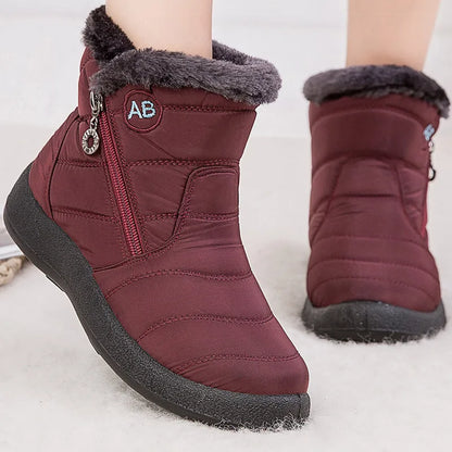 Ankle Boots with Faux Fur Lining
